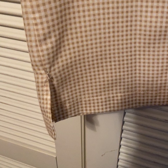 Seamstress Made Short Sleeved Button Down Checked Blouse - Picture 4 of 4